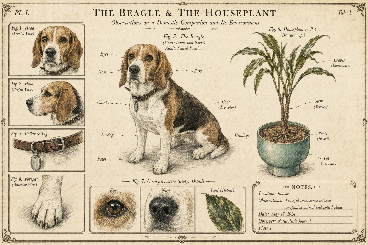 Naturalist's Beagle Specimen Plate