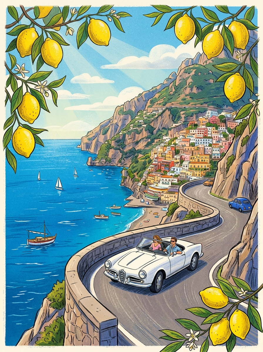Amalfi Coast Retro Escape